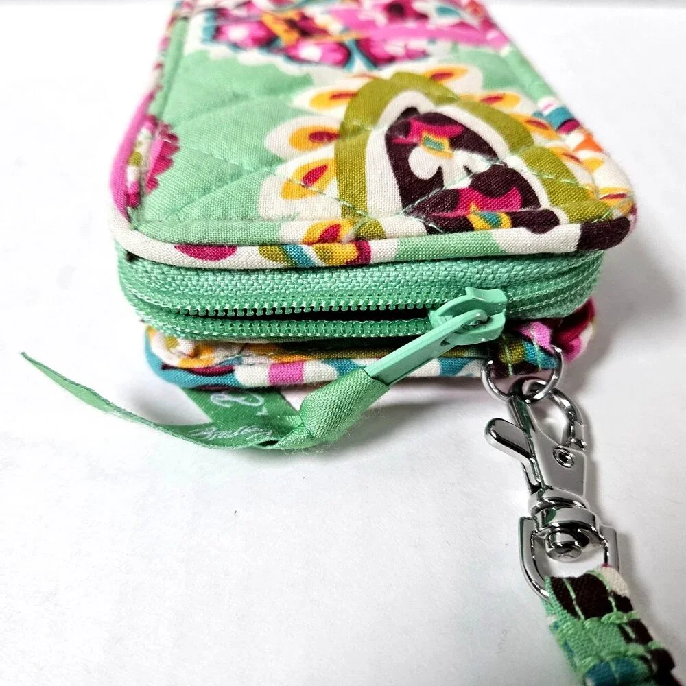 Vera Bradley Wallet Wristlet Tutti Frutti Colorful Paisley Zip Around Travel